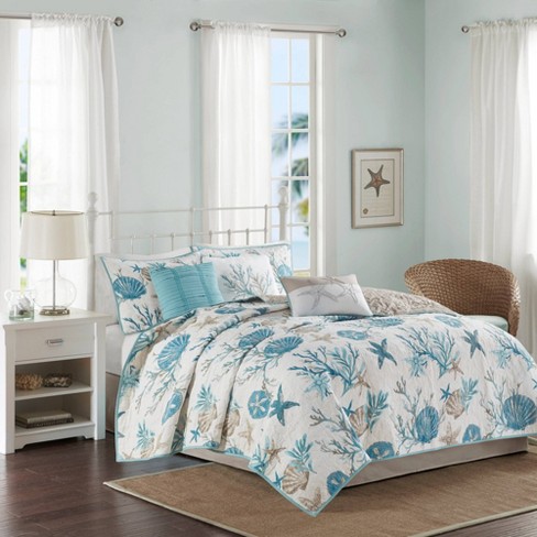 Madison Park 6pc Full/queen Ocean View Cotton Sateen Reversible ...