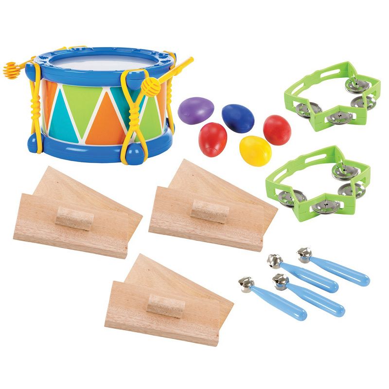 Kaplan Early Learning Toddler Rhythm Band Set of 5 Different Instruments, 1 of 7