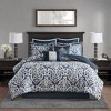 Grungis 8 Piece Polyester Queen Jacquard Bedding Comforter Sets,Comfort Sheets Set for Bedroom - 2 of 4