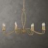 Uttermost Corella 8 Light Chandelier 40 Inch Wide Iron and Aluminum - 2 of 4