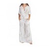 Women's Pansy Floral Drawstring Linen Pants - Venti6 - 4 of 4