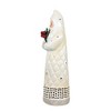 Ganz 11.0 Inch Folkart-Looking Santa Holly Berries Santa Figurines - 3 of 3