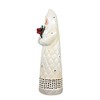 Ganz 11.0 Inch Folkart-Looking Santa Holly Berries Santa Figurines - image 2 of 3