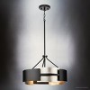Urban Ambiance Luxury Cosmopolitan Indoor Ceiling Light,  15-3/8''H x 19"W x 19''D,  Matte Black Finish, UHP4701 - 4 of 4