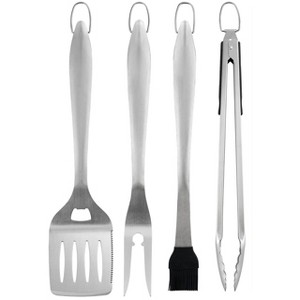 Itopfox 4pcs Heavy Duty Grill Accessories Set for Top Chef - Professional BBQ Tools for Outdoor Kitchen, Backyard, Restaurant - Deluxe Grill Gift - 1 of 4