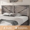 AMERLIFE Farmhouse Bed Frame with 49.2" Barn Door Headboard - 3 of 4