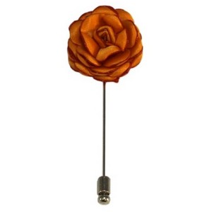 Men's Solid Color Rose Floral Lapel pin - 1 of 3