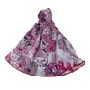 Elegant Pink and Purple Flower Evening Gown for Barbie and 11.5-Inch Fashion Dolls - 4 of 4