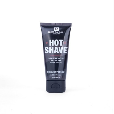 Duke Cannon Hot Shave Clear Warming Shave Gel - Trial Size - 2 fl oz