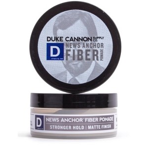 Duke Cannon News Anchor Fiber Pomade, Stronger Hold Matte Finish for Men 2oz/60ml - 1 of 2