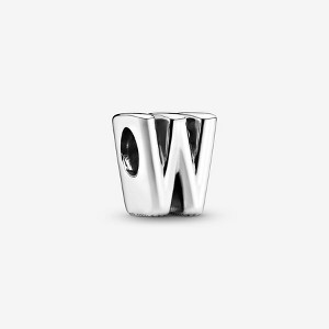 Pandora Sterling Silver Letter W Alphabet Charm - 1 of 4