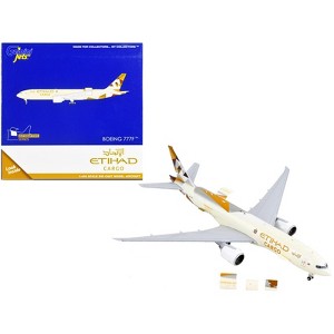 Boeing 777F Commercial Aircraft "Etihad Cargo" Beige w/Graphics "Interactive Series" 1/400 Diecast Model Airplane by GeminiJets - 1 of 3