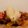 LumaBase Battery-Operated Textured Wax LED Candles - Set of 3 - 4 of 4
