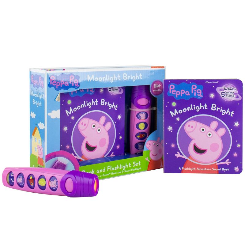 Peppa Pig: Moonlight Bright Book and 5-Sound Flashlight Set - by  Pi Kids (Mixed Media Product), 2 of 5