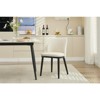 Swivel Bar Stools Set, Upholstered Barstools with Sturdy Metal Base, for Kitchen, Dining Room, Home Bar - 2 of 4