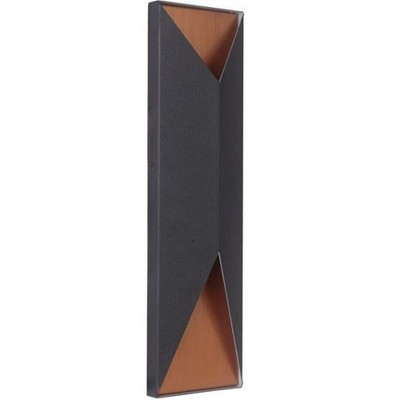 Craftmade Lighting Peak 2 - Light Wall Light in  Matte Black/Satin Brass