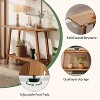 Lantine 2 Tier Solid Wood Console Table, 41.3" Entryway Table with Storage Shelf, Narrow Couch Table Behind Sofa for Hallway, Foyer, - 4 of 4