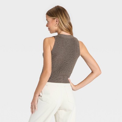 Women's Button-Front Sweater Vest - Universal Thread' - image 2