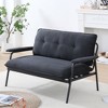 NicBex Modern Loveseat Sofa Small Couch with Sturdy Metal Frame,Corduroy Lounge Sofa Chair for Living Room,Apartment - 2 of 4