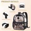 Mini Clear Backpack, Thick TPU Stadium Bag with Front Pocket for Events, Concerts, Work, and Travel, Compliant - 4 of 4