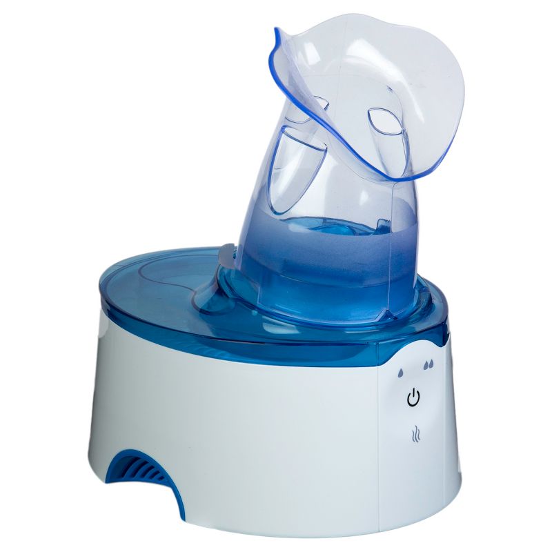 Crane 2-in-1 Warm Mist Steam Inhaler Humidifier - 0.5gal - Blue &#38; White, 6 of 10