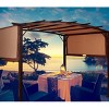 Tangkula 12' x 9' Pergola Kit Metal Frame Gazebo Canopy Cover Patio Shelter - 2 of 4