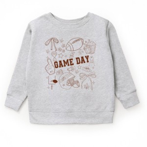 Football Game Day Collage - Kids Toddler Sweatshirt and Kids Youth Sweatshirt - 1 of 2