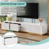 Whisen Modern Free-Combination Entertainment Center TV Stand for TVs Up to 100" with LED Light, Sliding Door and 2 Drawers - 4 of 4