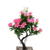 Unique Bargains Artificial Plants Rose-Adorned Welcome Pine Bonsai Plastic 3.94"x3.94"x10.63" 1 Pc - 4 of 4