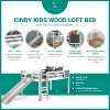 Home Imports Emporium Twin Size Loft Bed with Slide and Ladder, Kids Low Loft Bed - 3 of 4