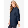 Roaman's Women's Plus Size Long Sleeve Kate Big Shirt - 4 of 4