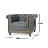 Mid-Century Club Chair Armchair with Fabric for living room-Christopher Knight Home - 4 of 4
