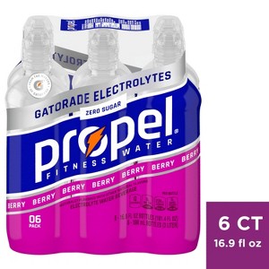 Propel Zero Berry Nutrient Enhanced Water - 6pk/16.9 fl oz Bottles - 1 of 4