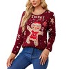 Garvee Women's Ugly Christmas Sweater Caidigans Knitted Long Sleeve Open Front Pullover Sweaters - 2 of 4