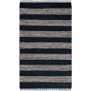 Vintage Leather W/ Fringes VTL601 Hand Woven Indoor Rugs - Safavieh - 1 of 4