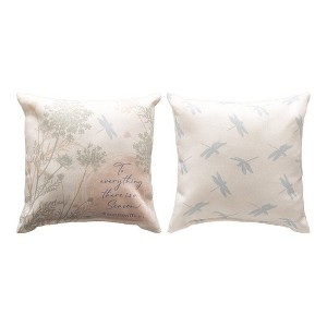 Inspirational Tranquil Prairie Climaweave Pillow – 9x9 Inch by Manual Woodworkers and Weavers - 1 of 3