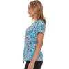 MediChic Women Scrubs V-Neck Printed Scrub Top with Three Pockets - 4 of 4