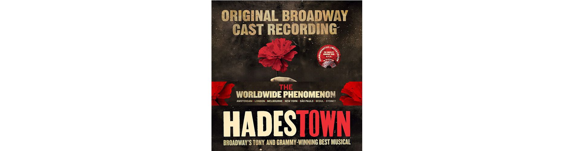 Anais Mitchell - Hadestown (Original Broadway Cast Recording) (Clear Vinyl Cream Black Red Splatter Gatefold LP Jacket 140 Gram Vinyl)