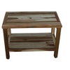 EcoDecors® Eleganto® 24" Teak Wood Shower Bench with Shelf in EarthyTeak Finish - Target Plus Natural 24"L x 13"D x 18"H - 2 of 4