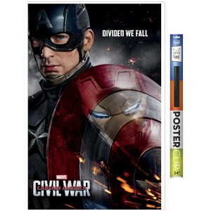 Trends International Marvel Captain America-Shield Reflection Unframed Wall Poster Prints - 1 of 4
