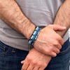 Crucible Men's Lapis Lazuli Stone and Hematite Bead Adjustable Bracelet (4mm) - 4 of 4