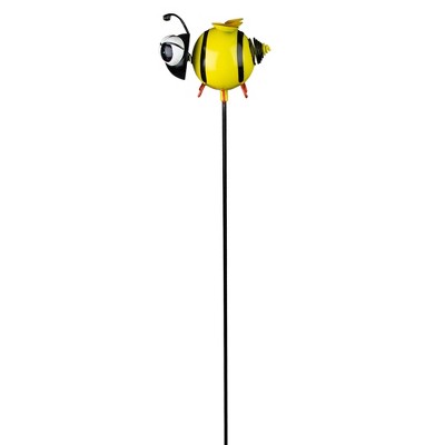 Napco 30" Yellow and Black Bumblebee Metal Garden Stake