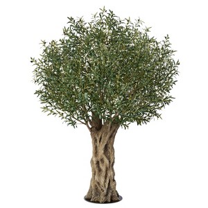 DR.Planzen 8FT Super Larger Artificial Olive Tree - Large Faux Tree Tall Fake Plant for Indoor and Outdoor with Branch and Realistic Green Leaves. - 1 of 4