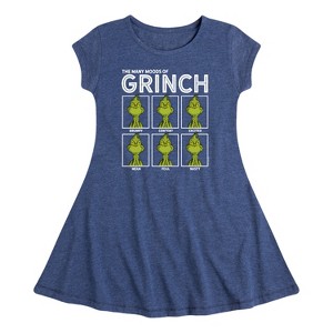 Girls' - Dr. Seuss -  Fit & Flair Cap Sleeve Dress - 1 of 3
