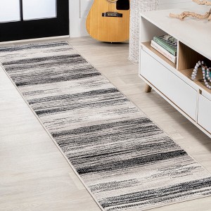 Austin Gradient Striped Area Rug - JONATHAN Y - 1 of 4