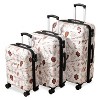 YOOCOZZ 3-Piece Expandable Luggage Sets,Hardshell Suitcases with Spinner Wheels and TSA Lock - 2 of 4