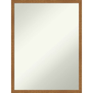 19" x 25" Non-Beveled Carlisle Blonde Narrow Wood Wall Mirror - Amanti Art: Modern Rectangle, Includes Mount Hardware - 1 of 4