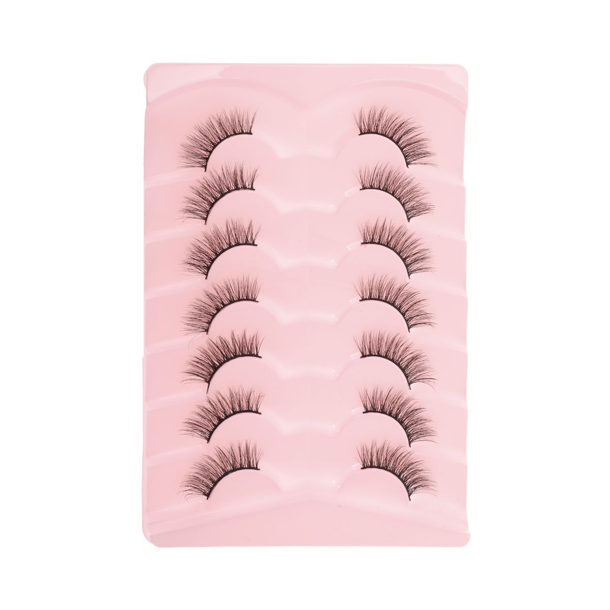Unique Bargains 3D False Eyelashes for Halloween Black 7 Pairs