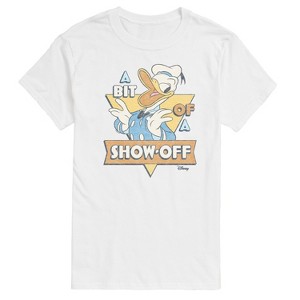 Men's - Disney - Donald Bit Of A Show Off Short Sleeve Graphic T-Shirt - 1 of 4