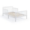 NicBex Modern Toddler Bed, Wooden Baby Bed Frame with 4 Side Guardrails and Slatted Deisgn for Boy and Girl - 2 of 4